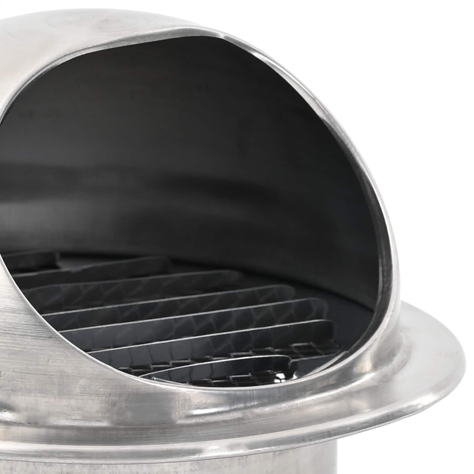 Lüftungsgitter 8 Stk. Silber 80 mm Edelstahl