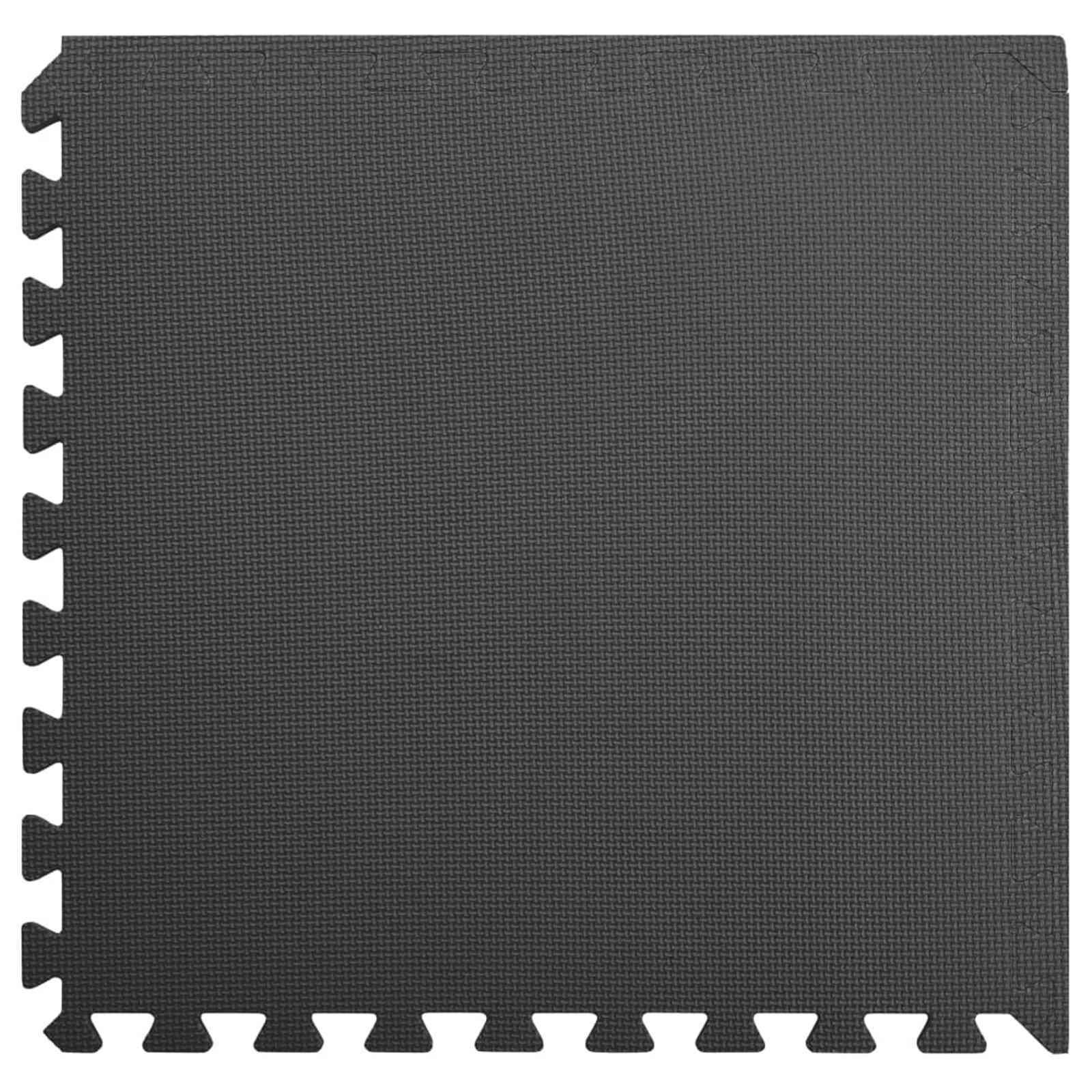 Pool Bodenschutzmatte 6 stk. Schwarz 2,16 ㎡ EVA-Schaum