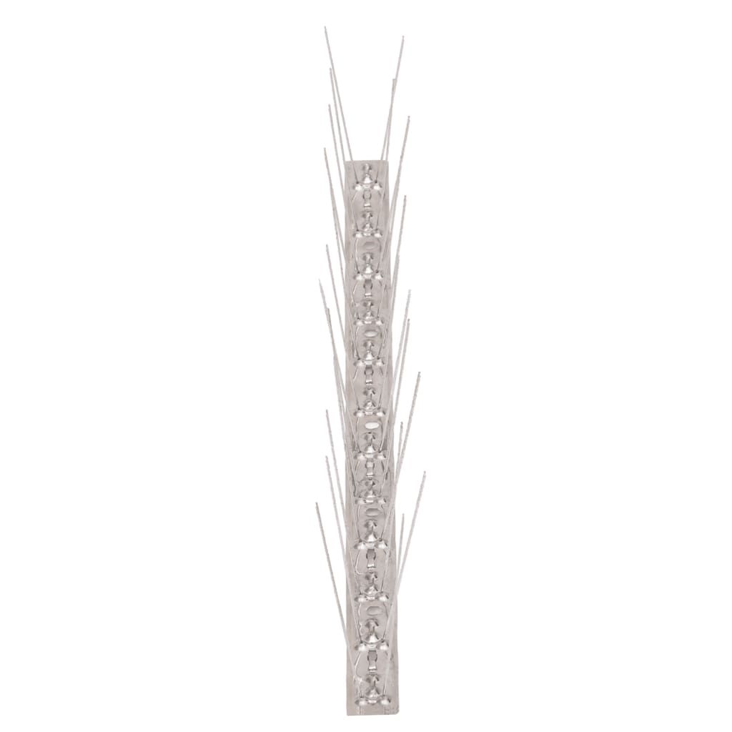 6-tlg. Taubenabwehr Spikes-Set Edelstahl 3 m 2-reihig