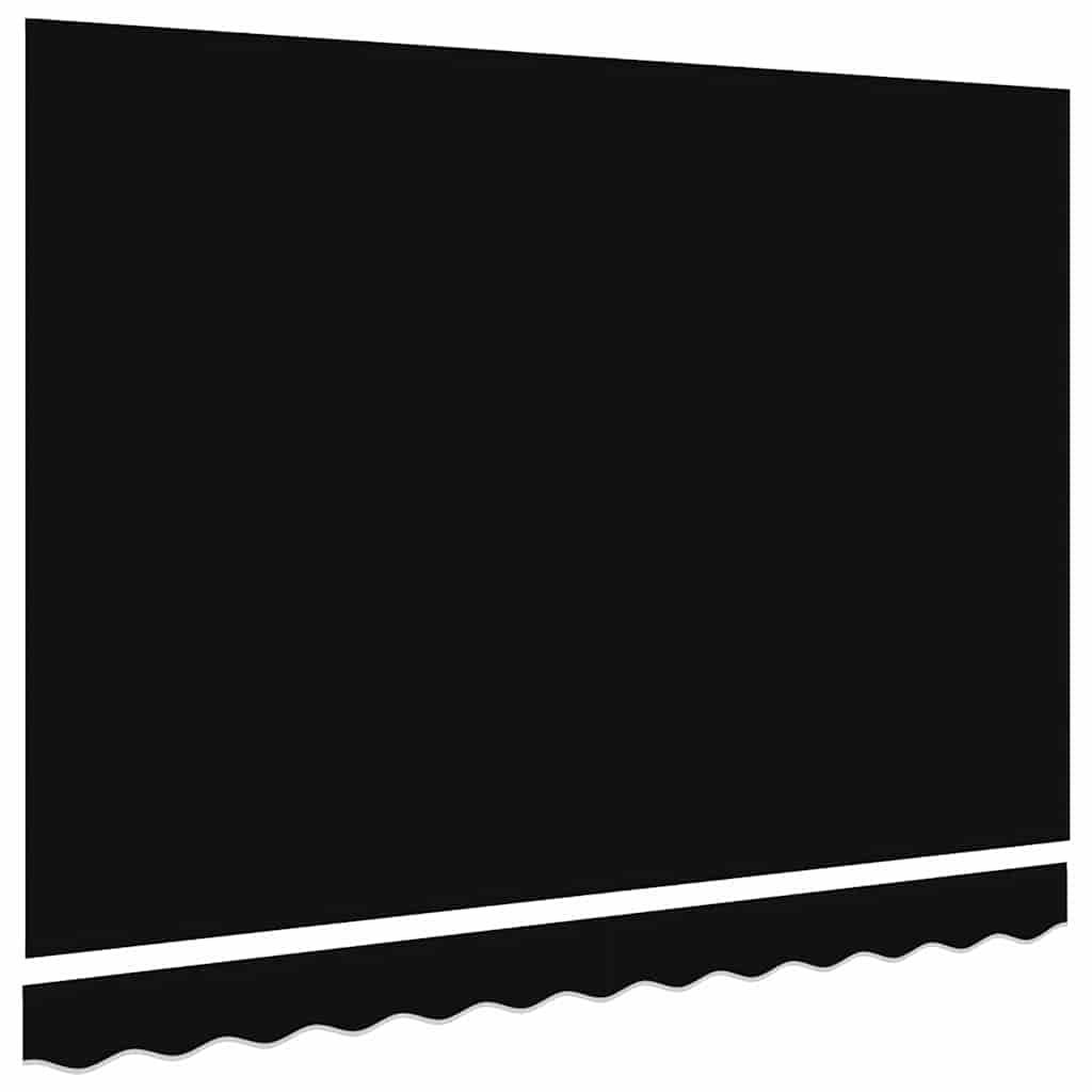 Ersatzbespannung für Markise 3 x 2,5 m Schwarz Polyester