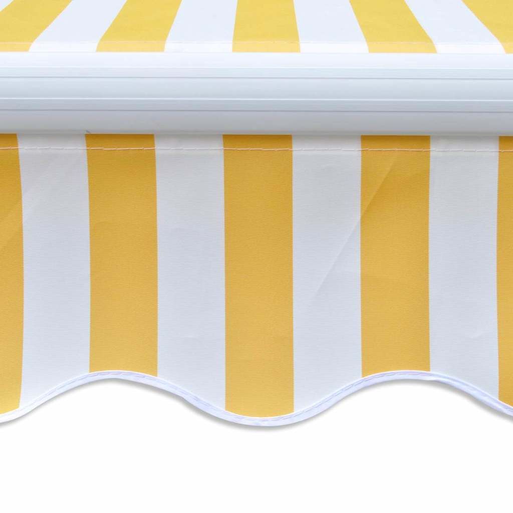 Gelenkarmmarkise Handbetrieben 300 cm Gelb/Weiß