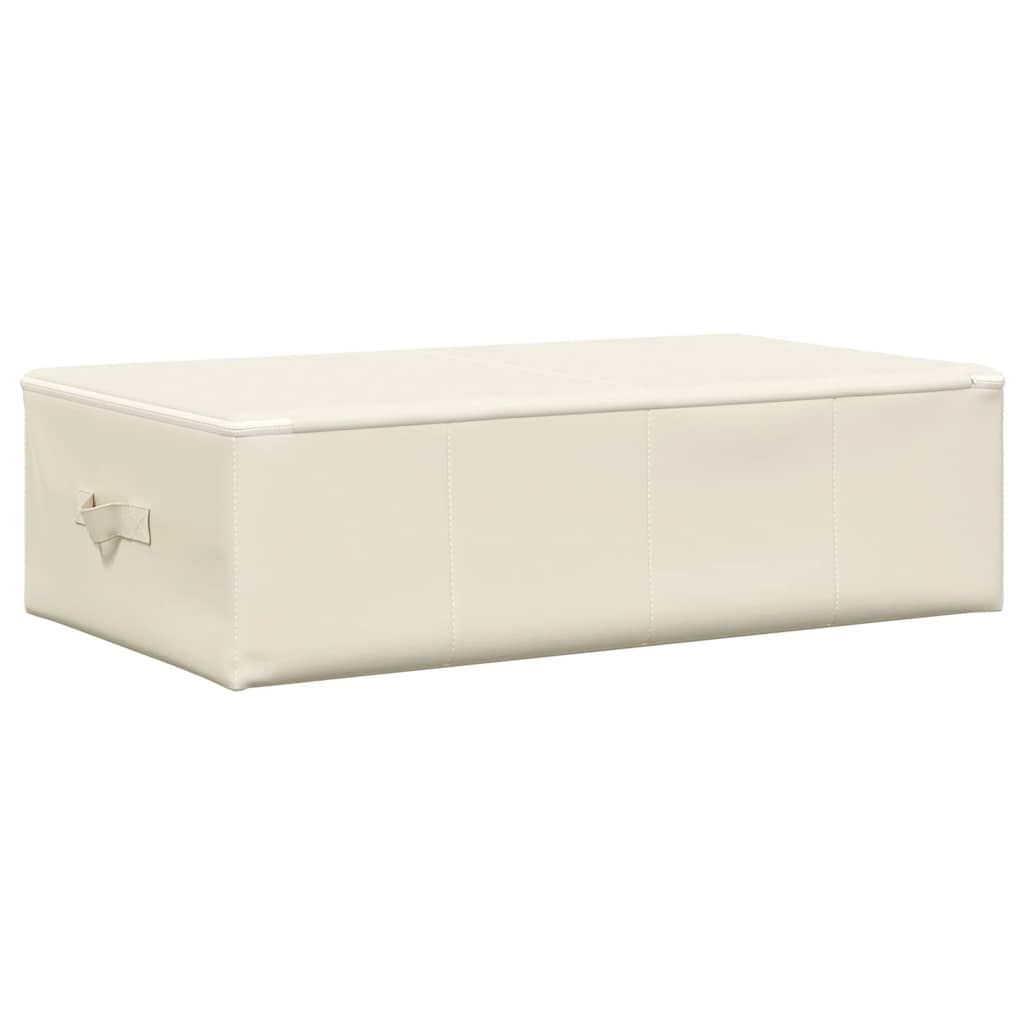 Aufbewahrungsbox Stoff 70x40x18 cm Creme