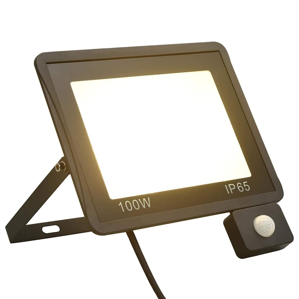 LED-Fluter mit Sensor 100 W Warmweiß