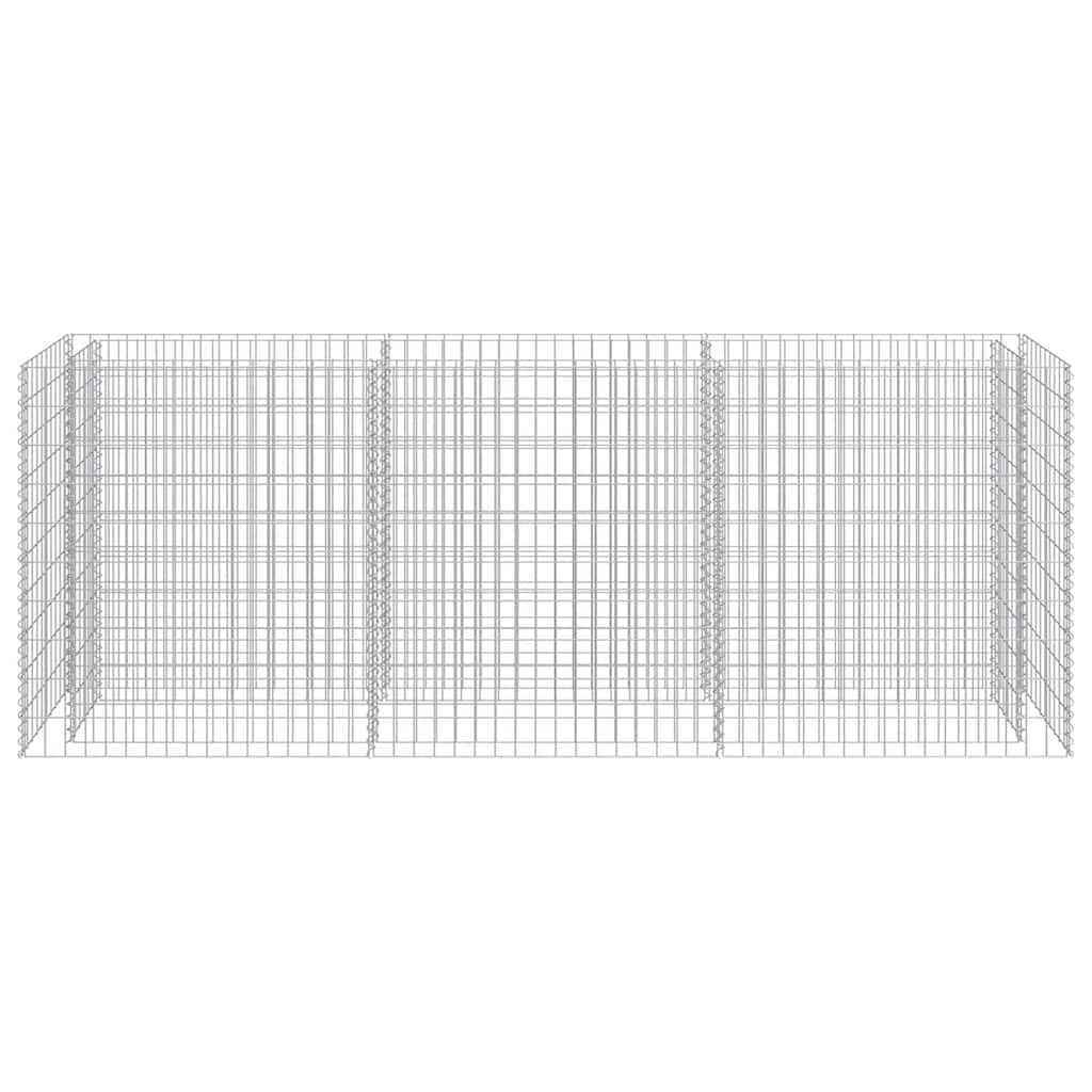 Gabionen-Hochbeet Verzinkter Stahl 270×50×100 cm