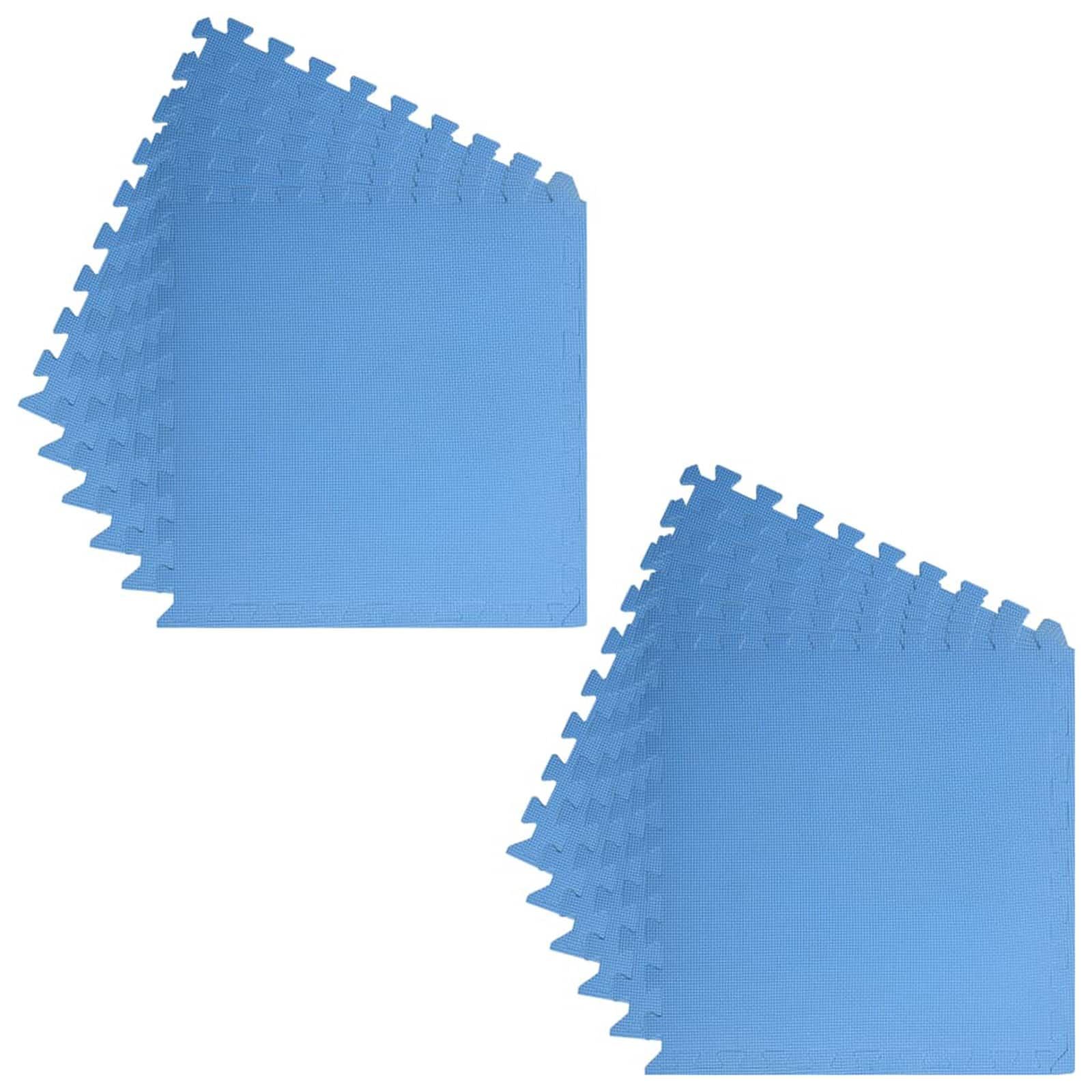 Pool Bodenschutzmatte 12 stk. Blau 4,32 ㎡ EVA-Schaum