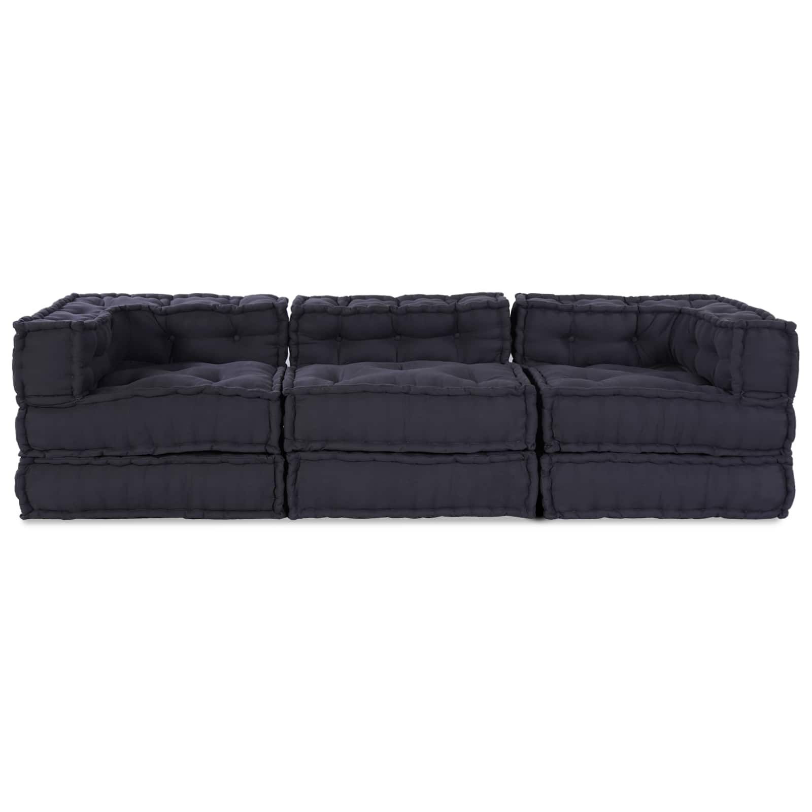 Modulare Sofagarnitur 3 pcs Anthrazit Stoff