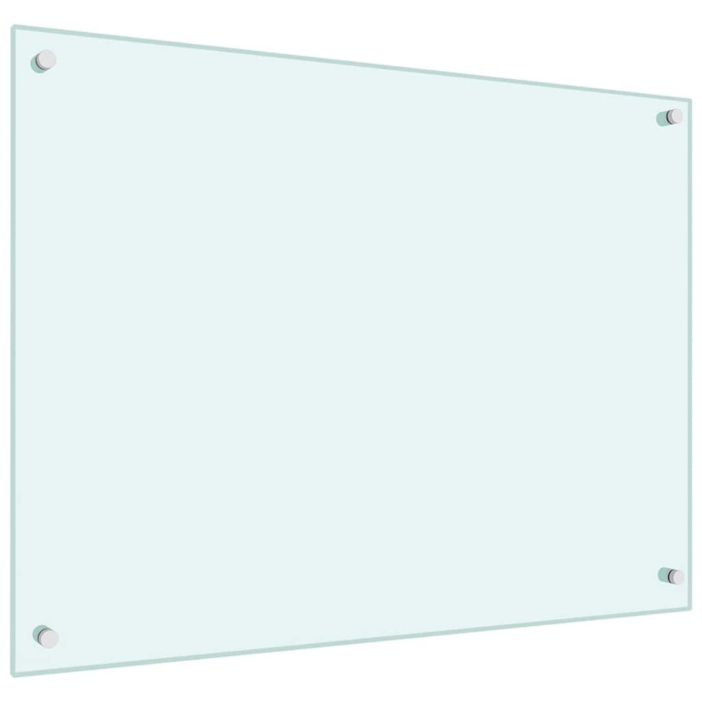 Küchenrückwand Milchweiß 80x60 cm Hartglas