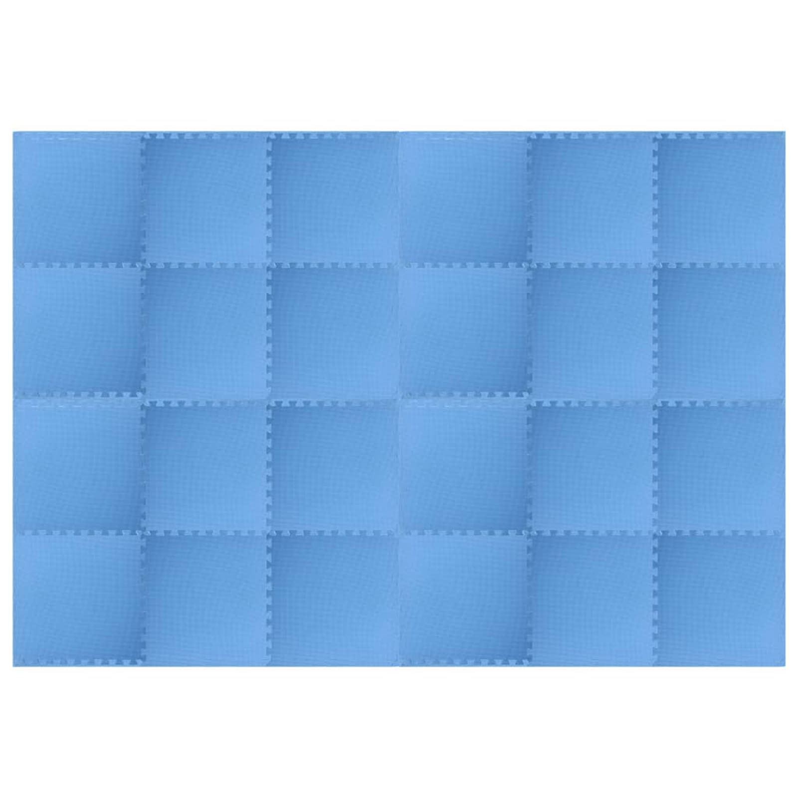 Pool Bodenschutzmatte 24 stk. Blau 8,64 ㎡ EVA-Schaum