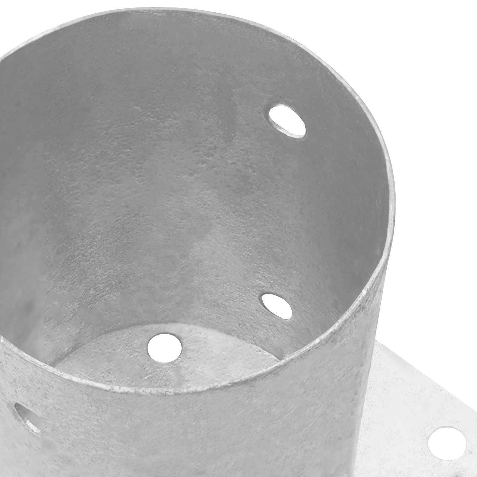 runder Bodenanker 4 pcs Silber 15 x 15 x 15 cm Metall