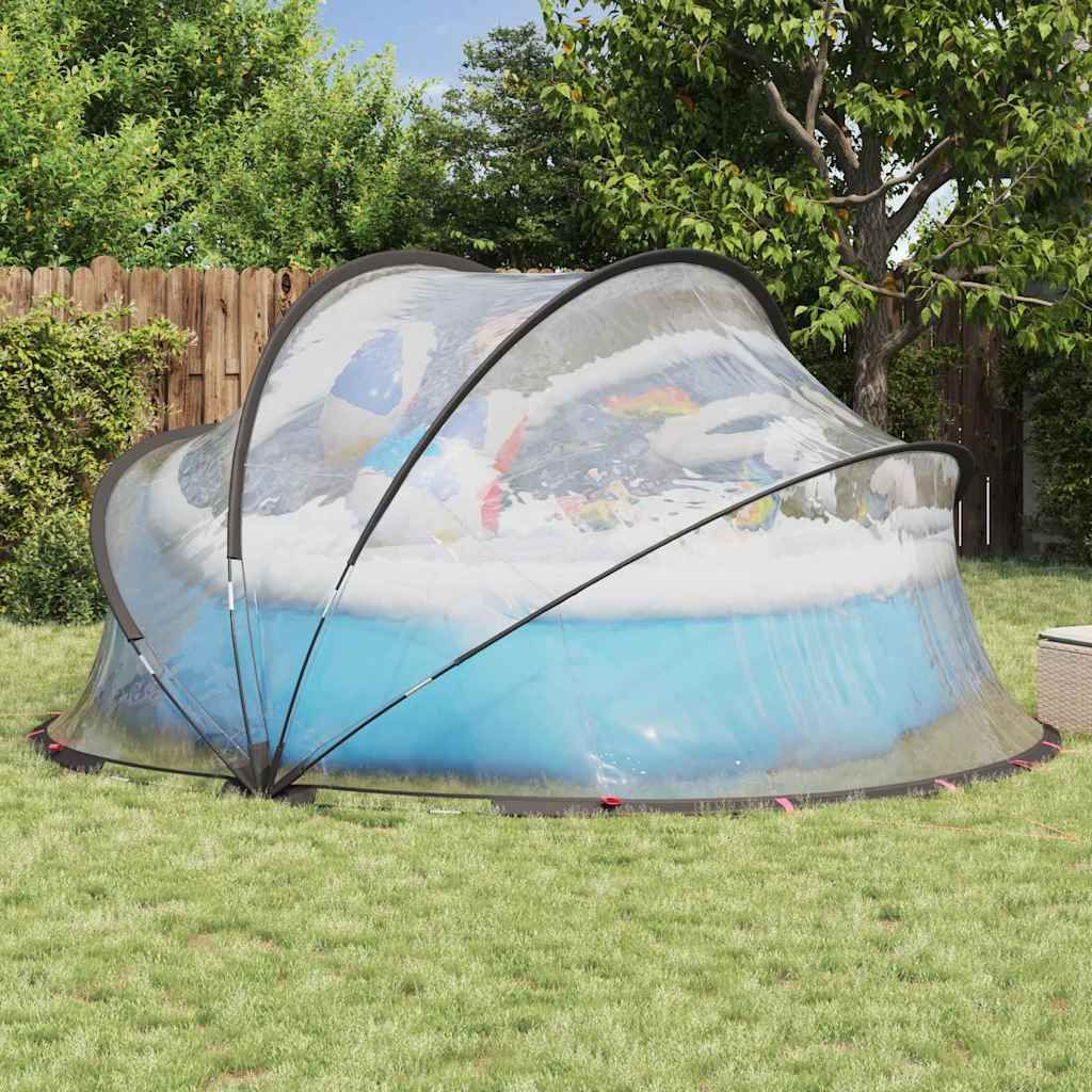 Pool-Dome 405 x 405 x 192 cm PVC Transparent