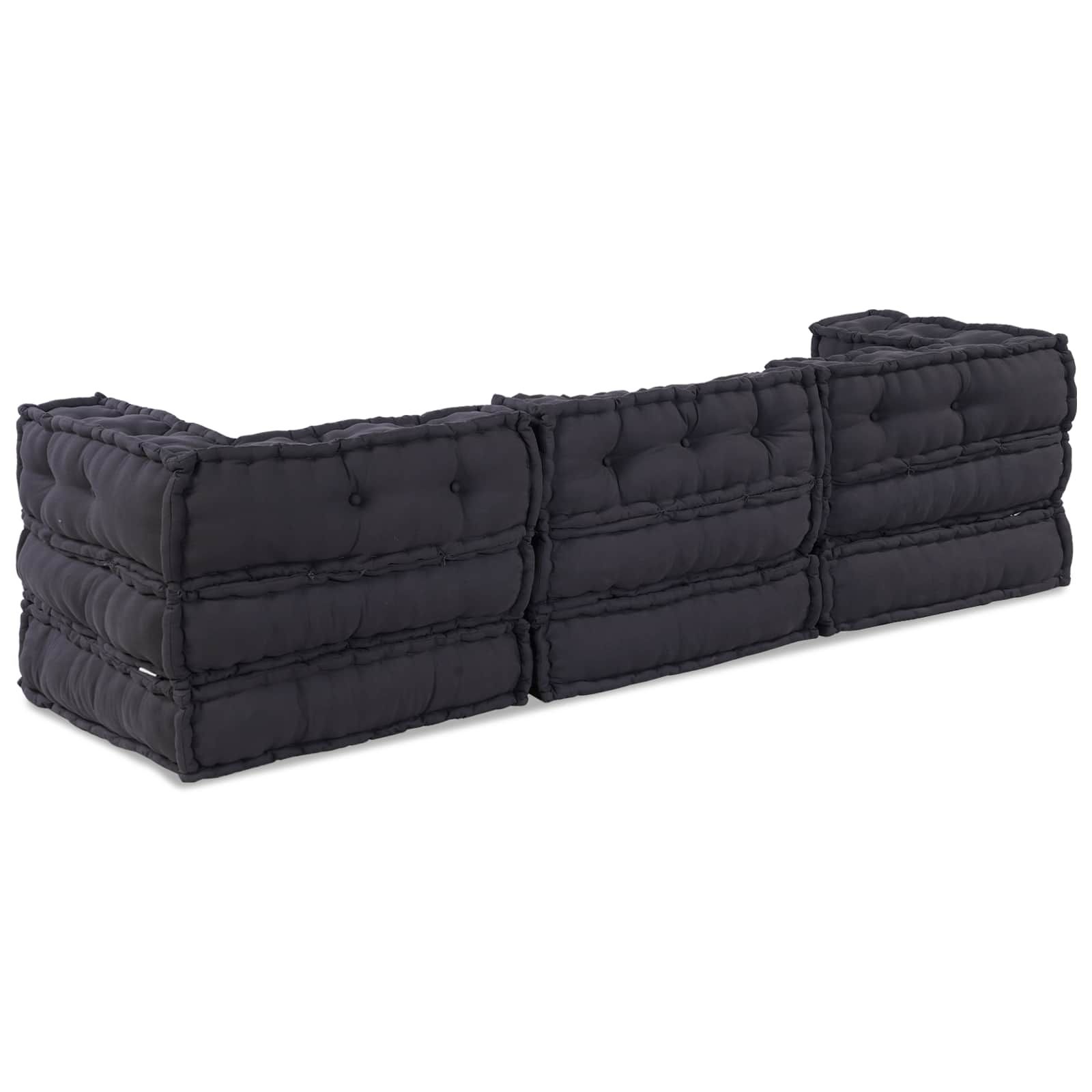 Modulare Sofagarnitur 3 pcs Anthrazit Stoff