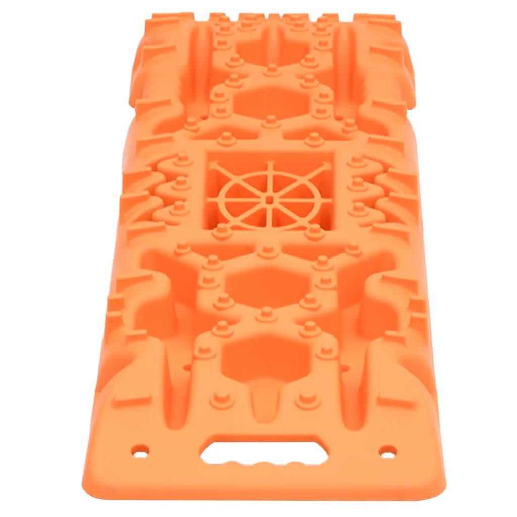 Traktionsmatten 2 Stk. Orange 107x31x7 cm Nylon