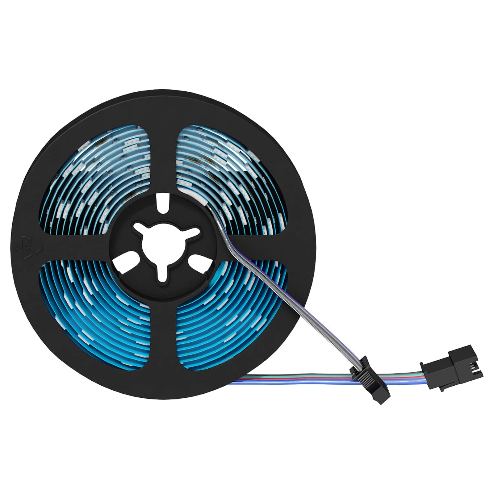 LED-Streifen 2 stk. Schwarz und Transparent