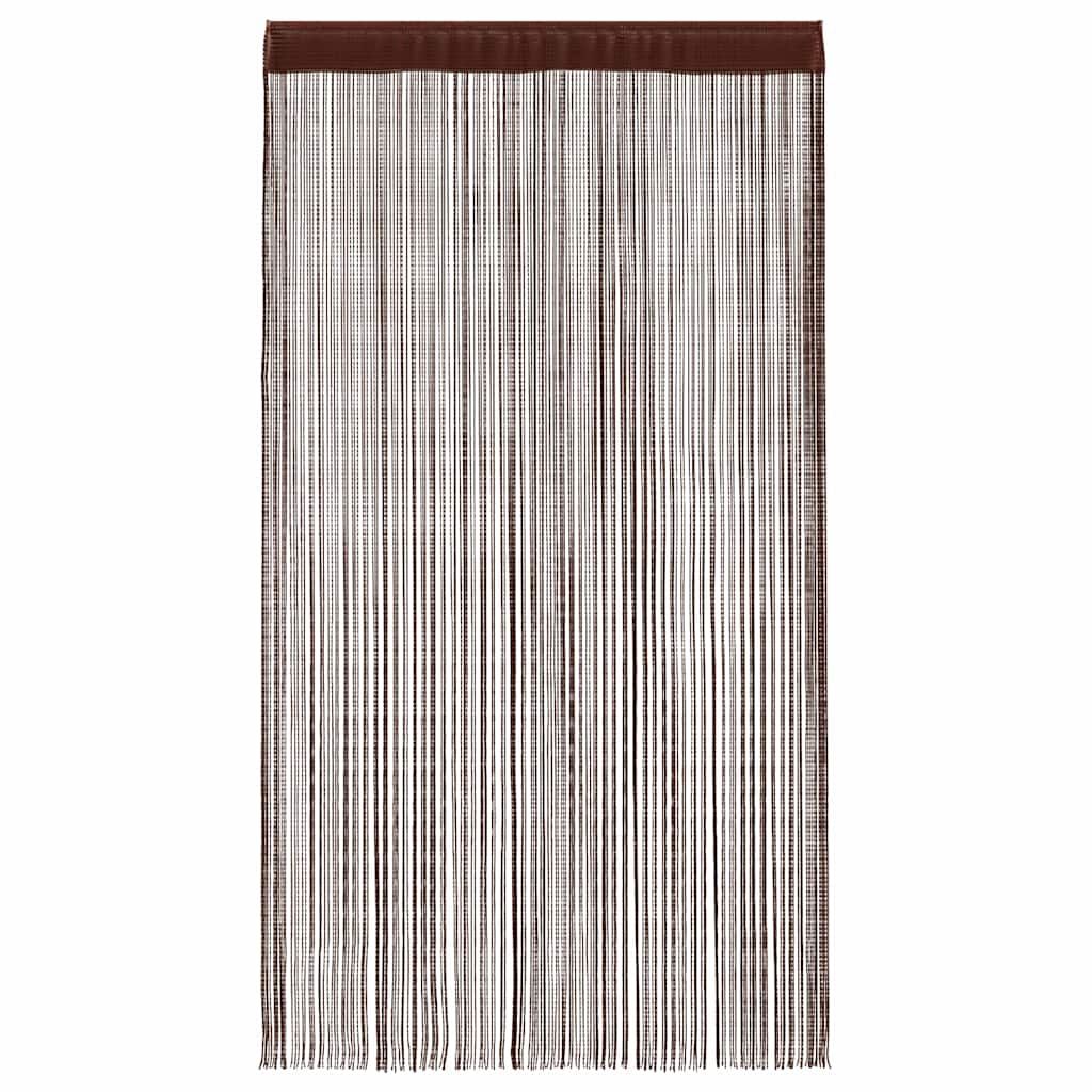 Fadenvorhänge 2 Stk. 100 x 250 cm Braun
