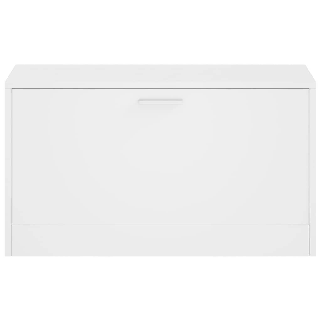 Schuhbank Weiß 80x24x45 cm