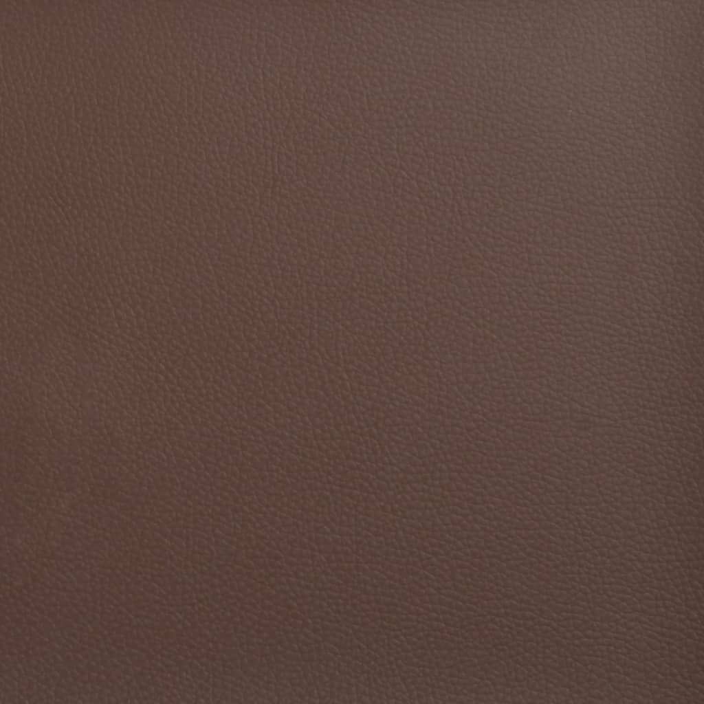 Zierkissen 2 Stk. Braun 40x40 cm Kunstleder
