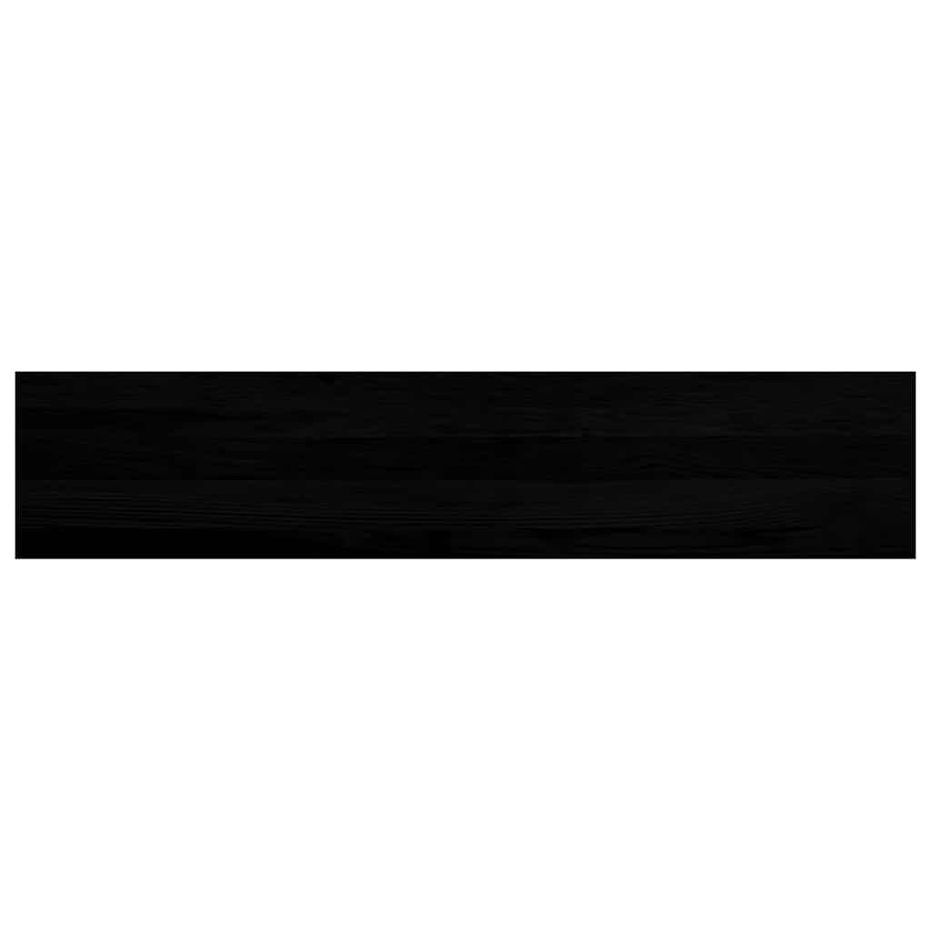 Treppenstufen 8 Stk. Braun-Schwarz 120x30x2 cm Massivholz Eiche