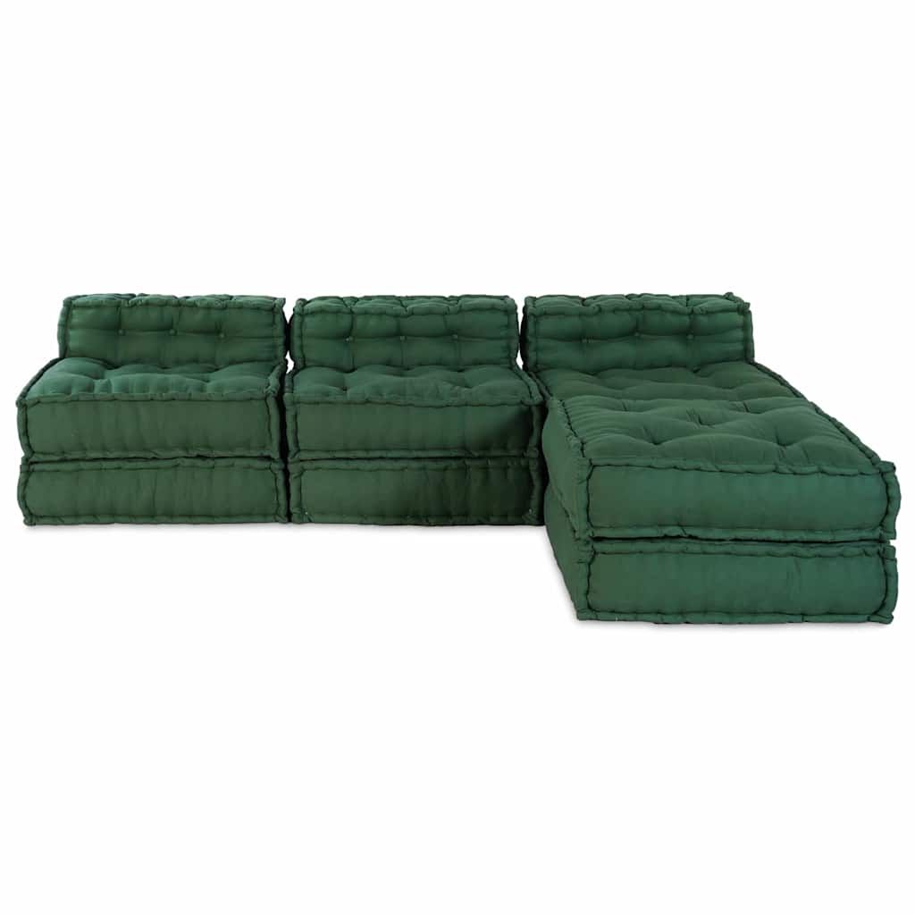 Modulare Sofagarnitur 4 pcs Grün Stoff
