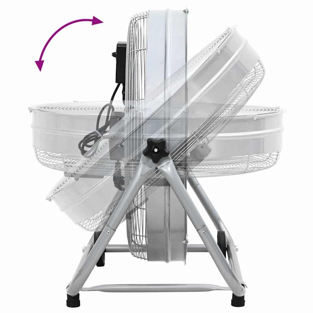 Trommelventilator Mit Rad Silber 73 x 42 x 70 cm Aluminium