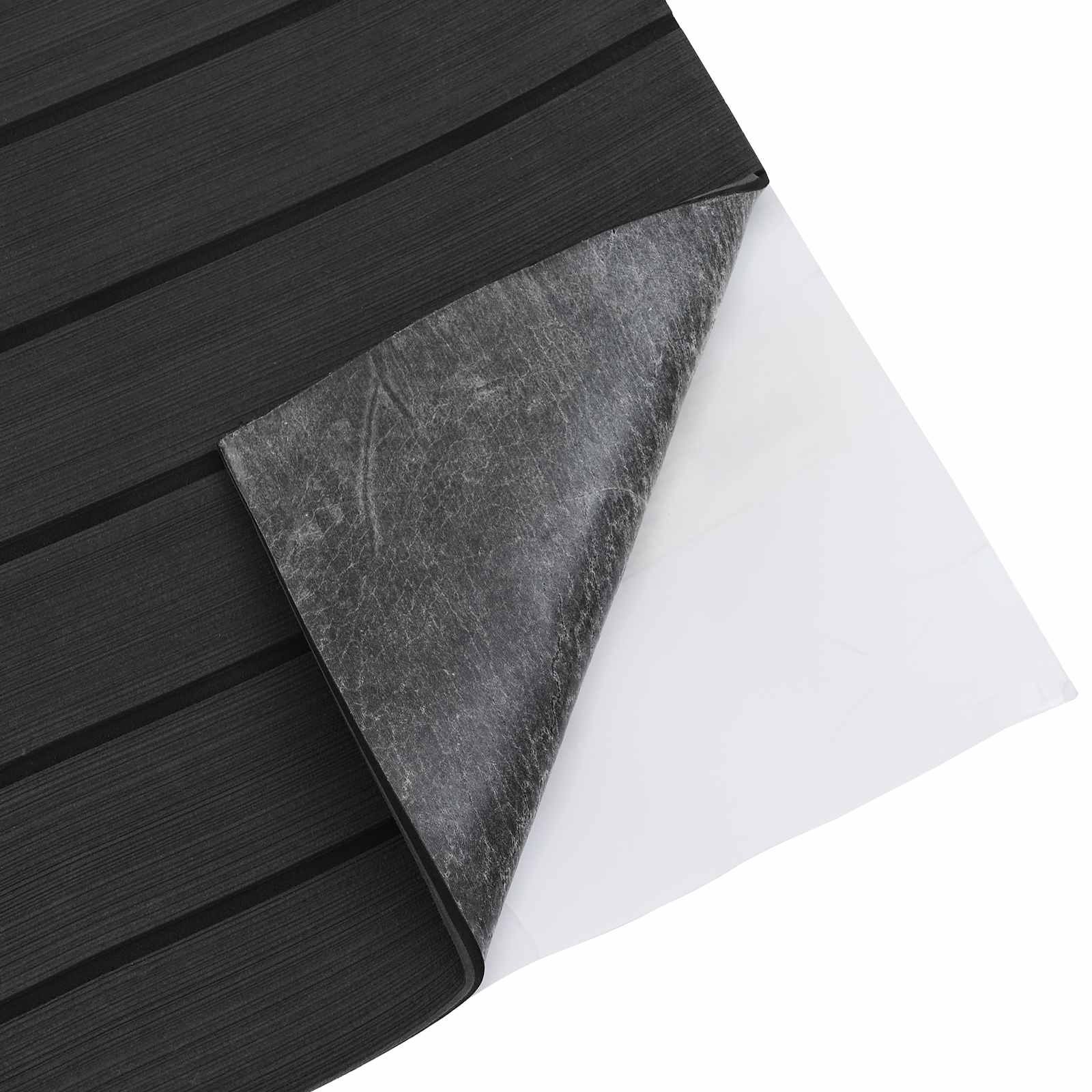 Bootsmatte Gestreift Dunkelgrau und Schwarz 240 x 90 cm EVA