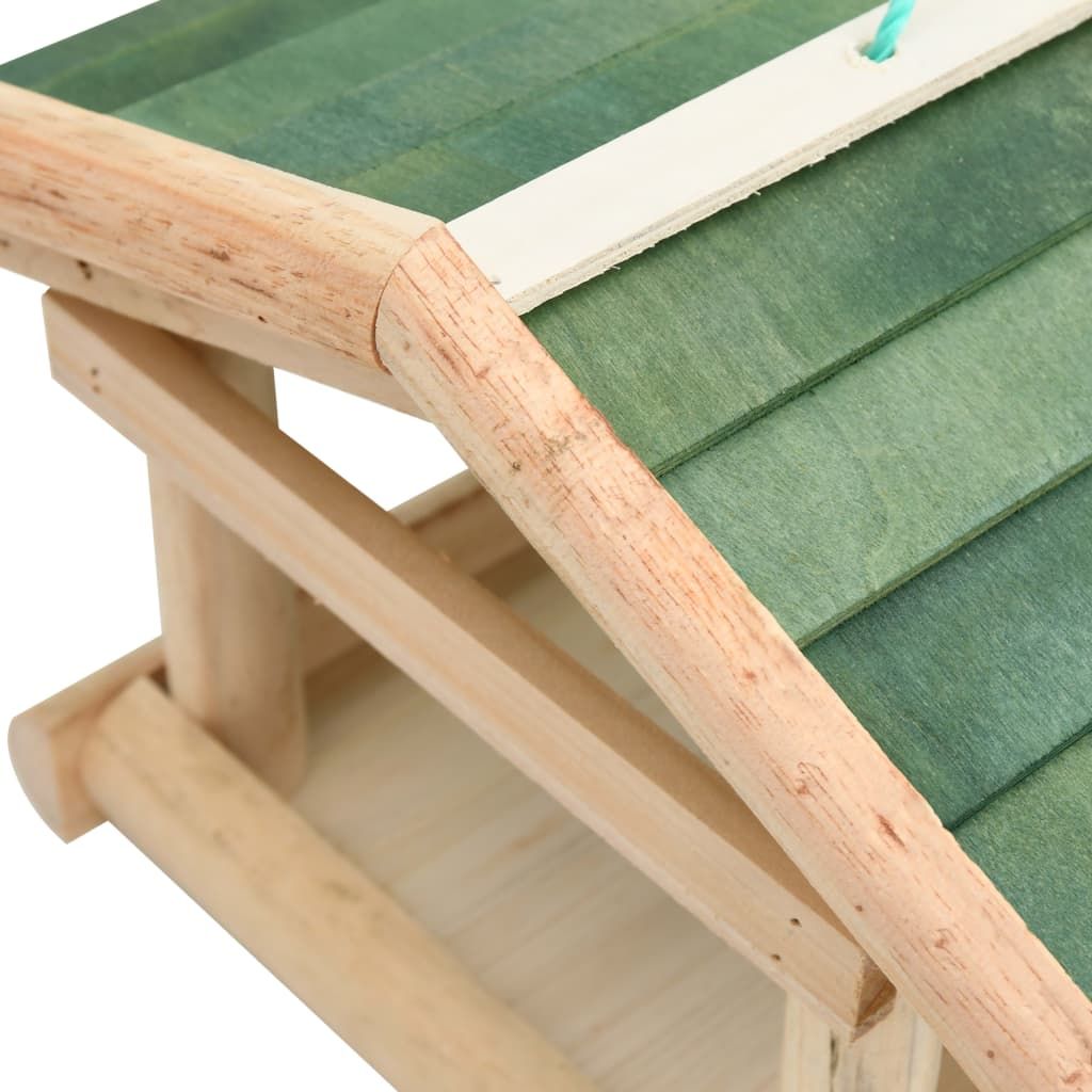 Vogelfutterhaus Massivholz 35x29,5x21 cm