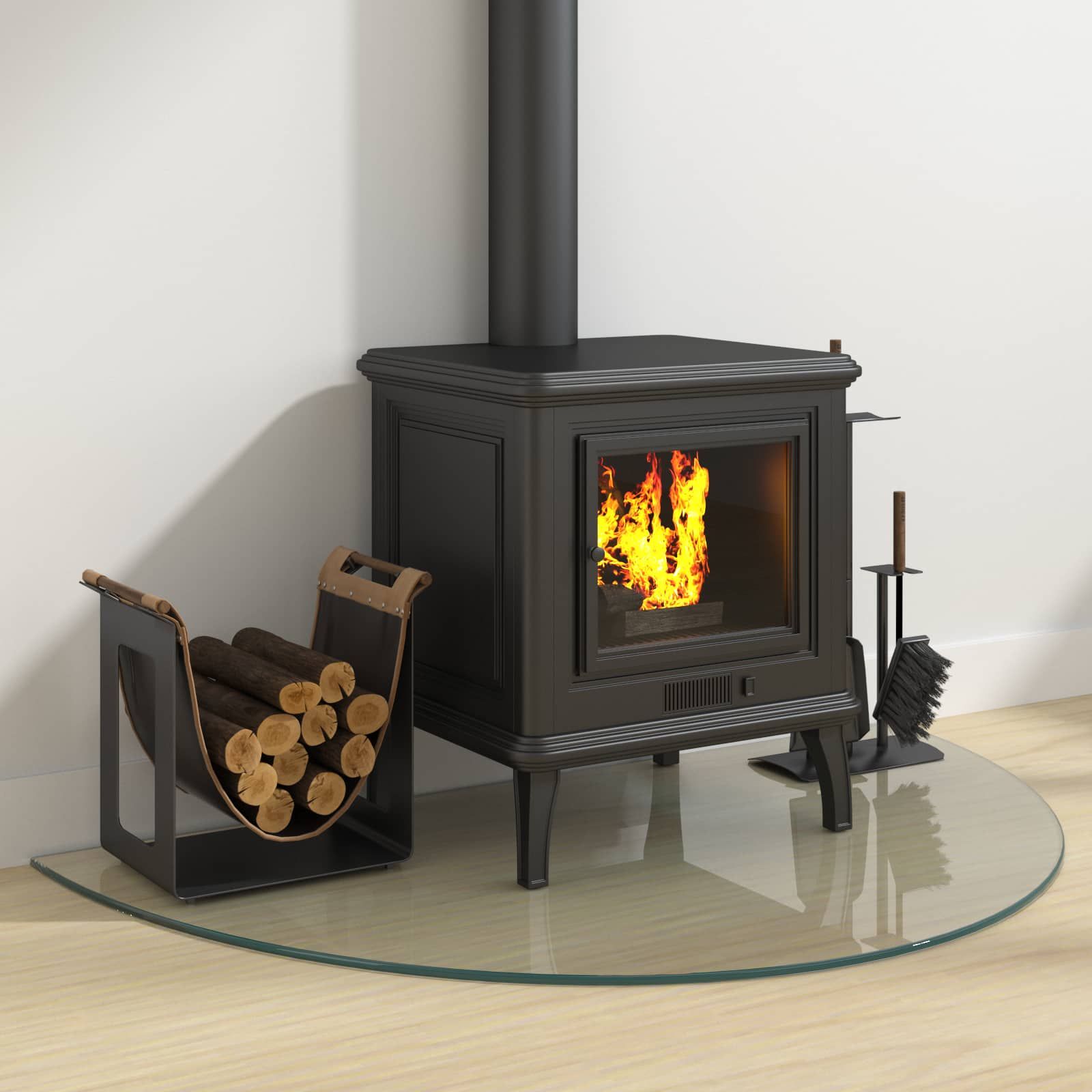 Feuerstelle Glasplatte Transparent 1000 x 600 mm Glas