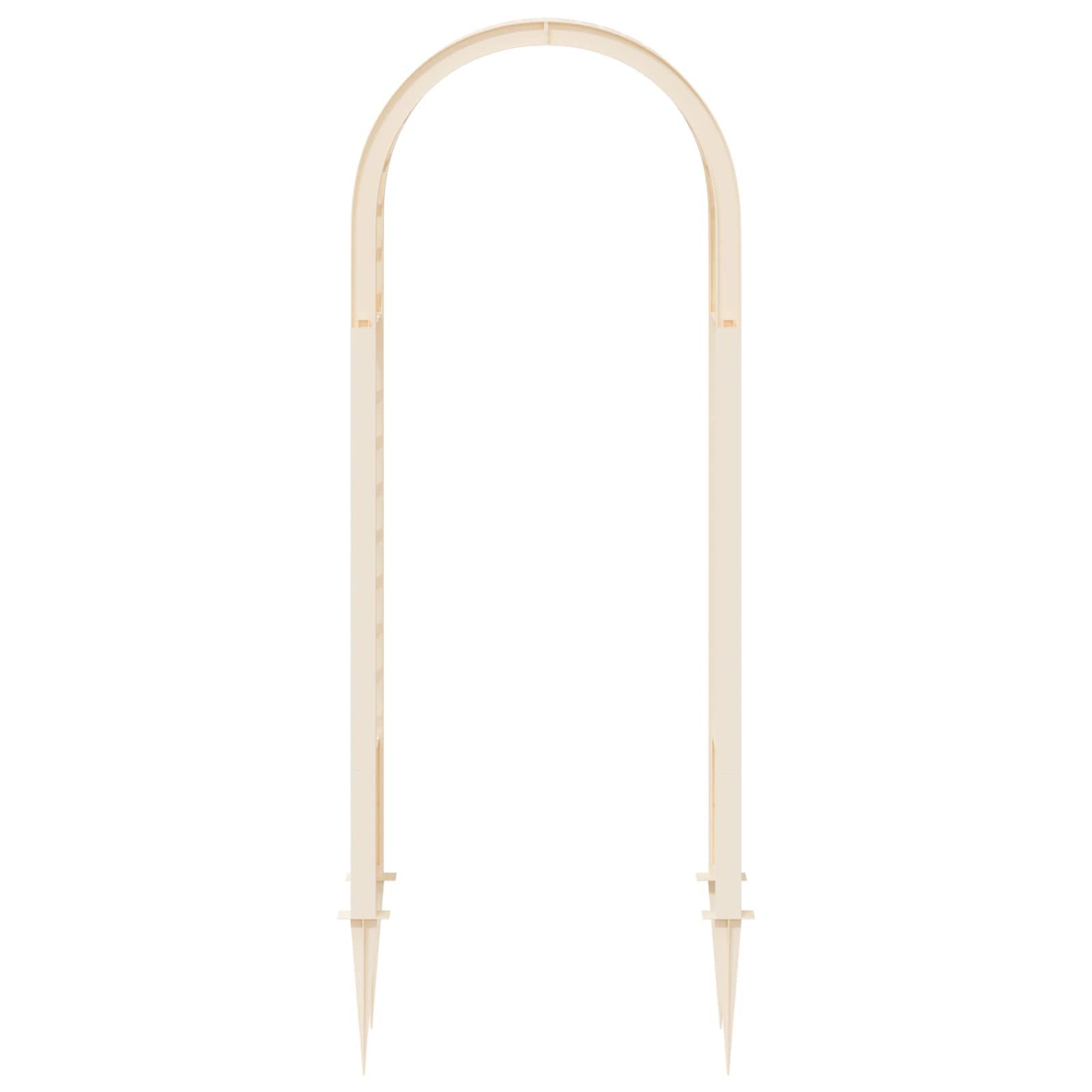 Rosenbogen mit Spitzen Weiß 97 x 43 x 218 cm PP