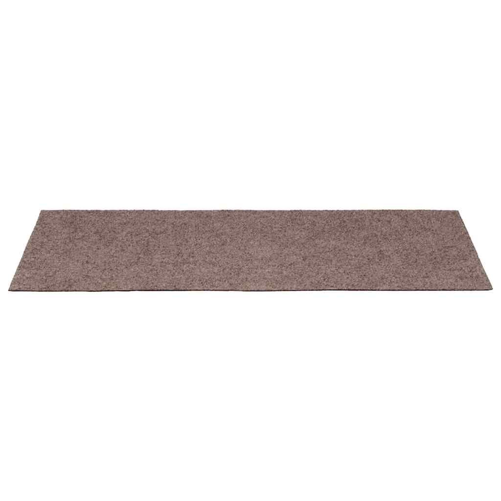 Stufenmatten Selbstklebend 15 Stk. 65x21x4 cm Hellbraun Rechteckiger Rand