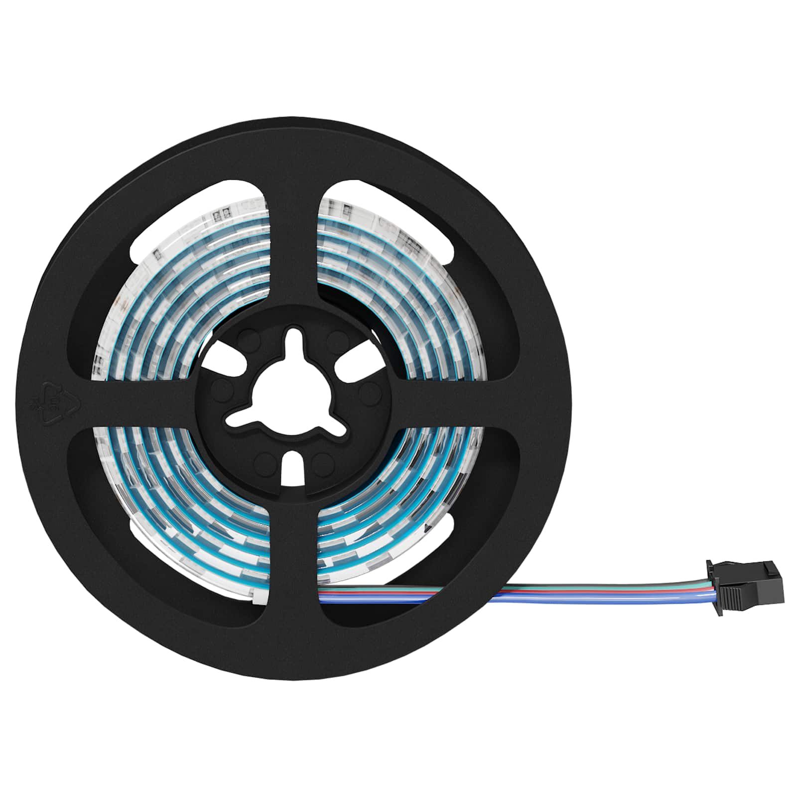 LED-Streifen 2 stk. Schwarz und Transparent