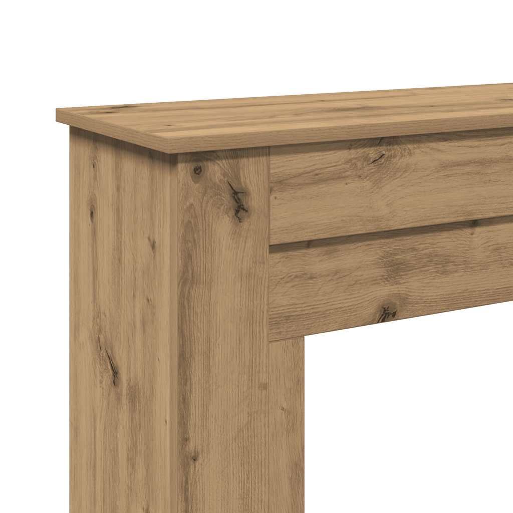 Kaminumrandung Artisan-Eiche 90x30x90 cm Holzwerkstoff