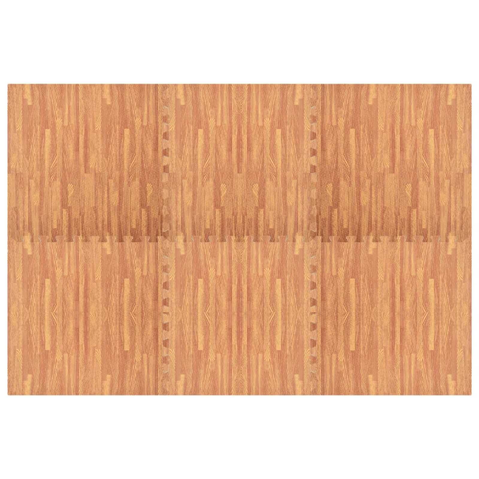 Pool Bodenschutzmatte 6 stk. Holz 4,32 ㎡ EVA-Schaum