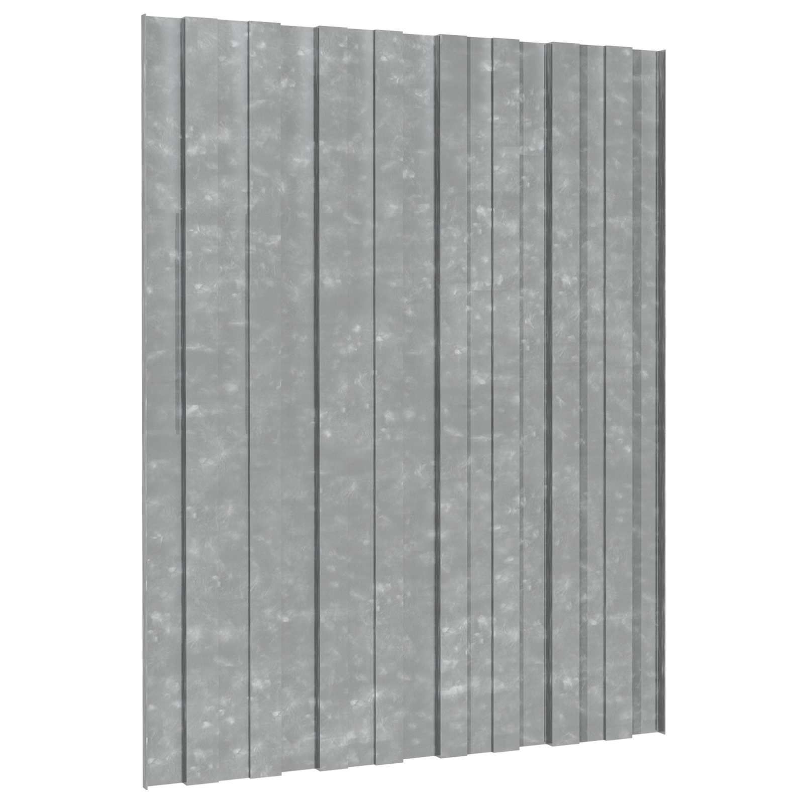 Dachpaneel 36 Stk. Silber 60 x 45 cm Verzinkter Stahl