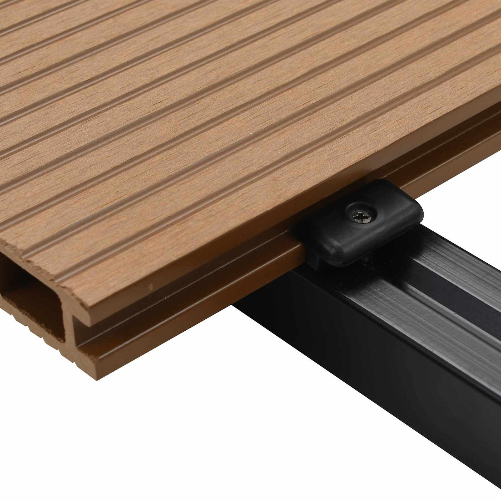 Terrassendiele 30 stk. Teakfarbe WPC