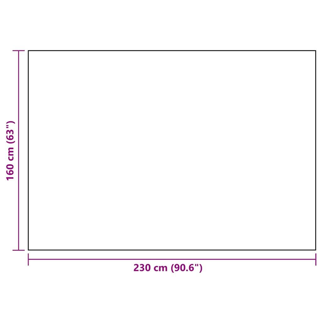 Outdoor-Teppich ARAKIL Schwarz 160x230 cm PP