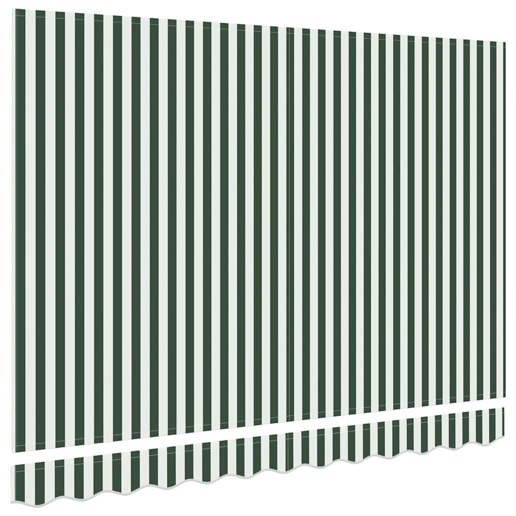 Ersatzbespannung für Markise 3 x 2,5 m Grün & Weiß gestreift
