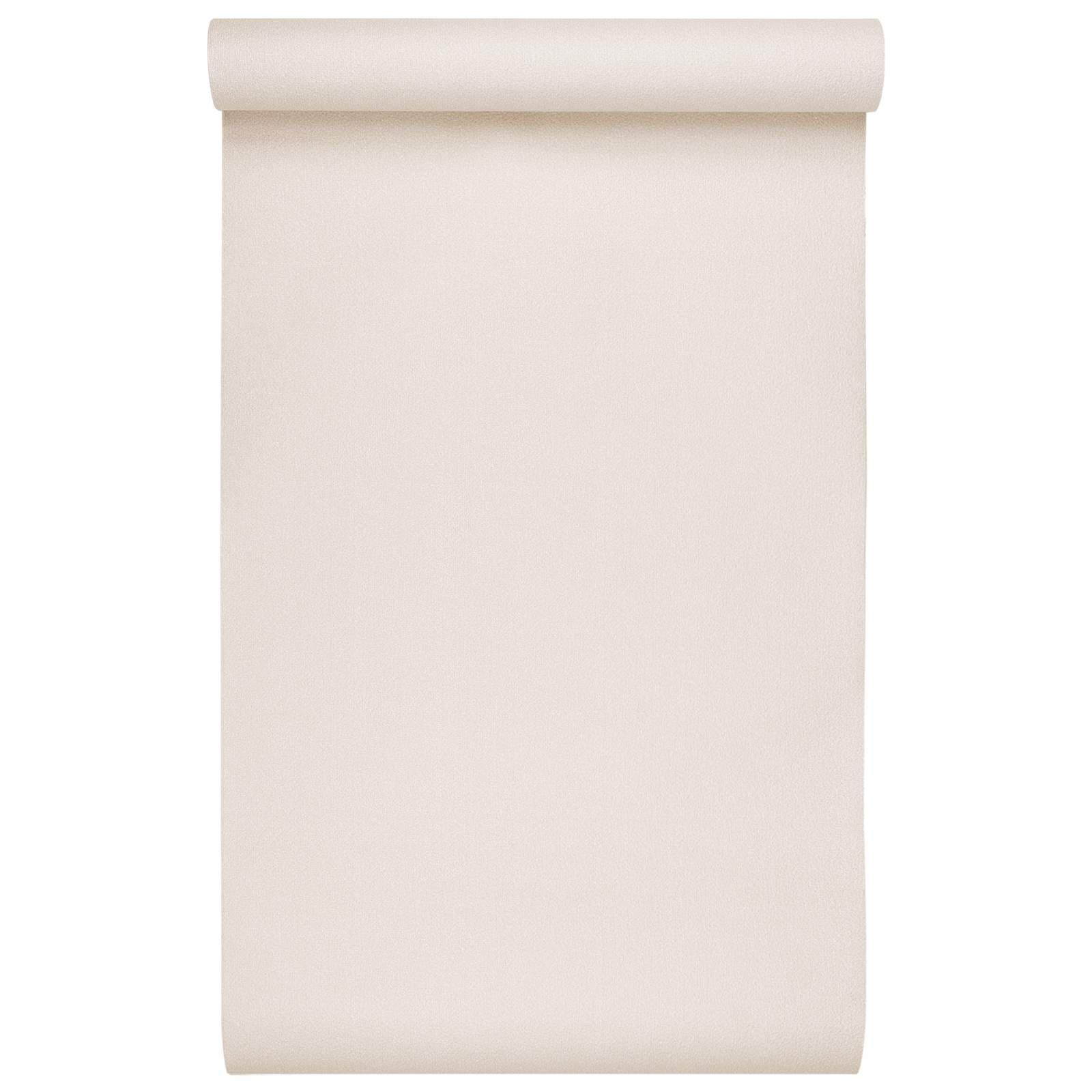3D Solid Tapete Gestreift Beige 10 x 0,53 m Vliesstoff