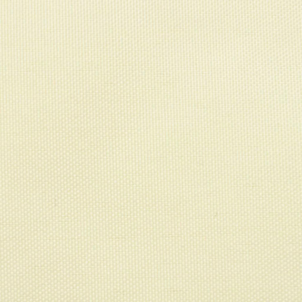 Sonnensegel Oxford-Gewebe Trapezförmig 2/4x3 m Cremeweiß