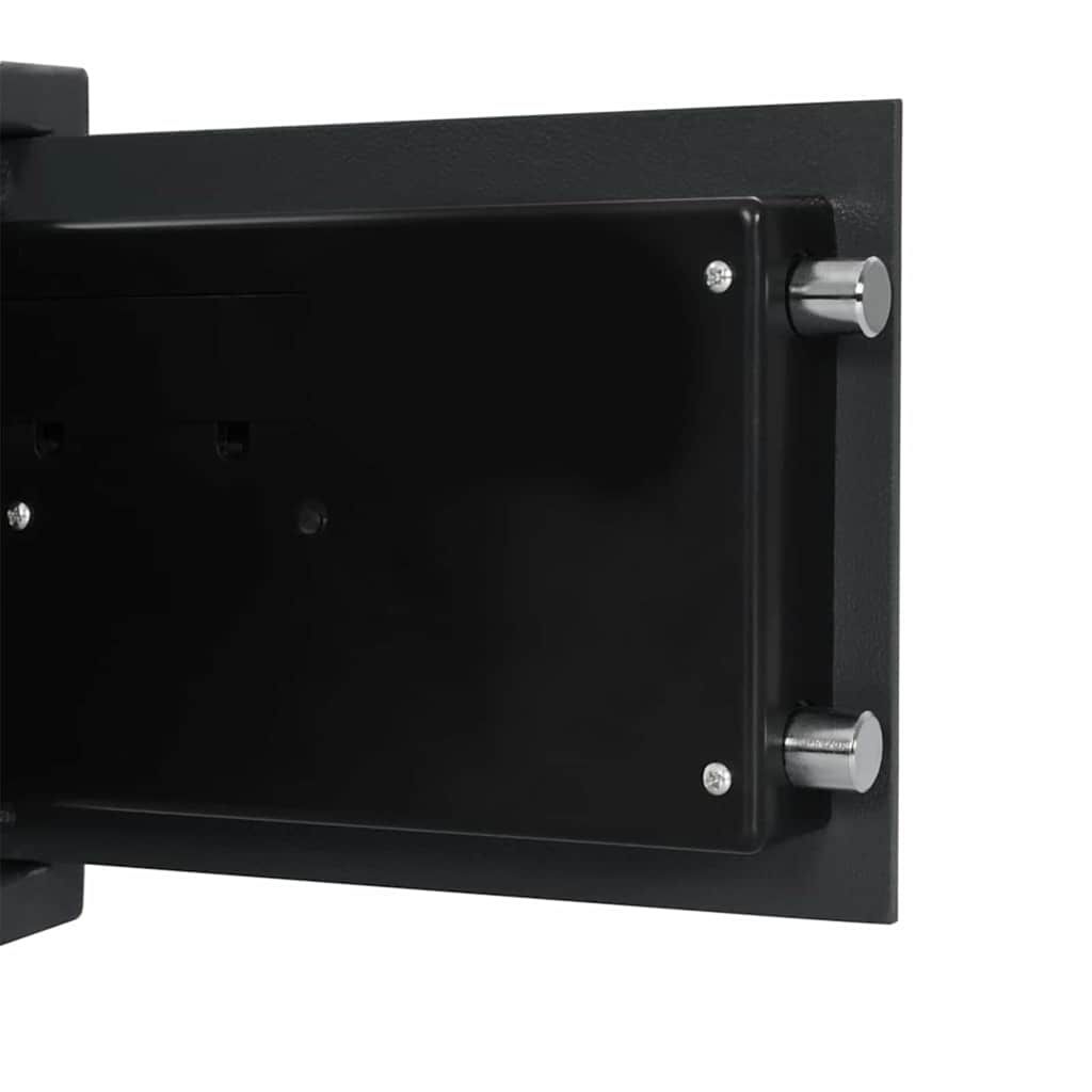 Digitaler Safe mit Schloss Dunkelgrau 35 x 25 x 25 cm Stahl