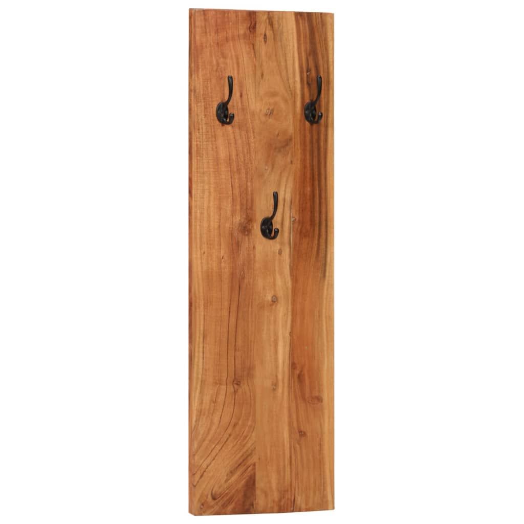 Wandgarderoben 2 Stk. 36x3x110 cm Massivholz Akazie