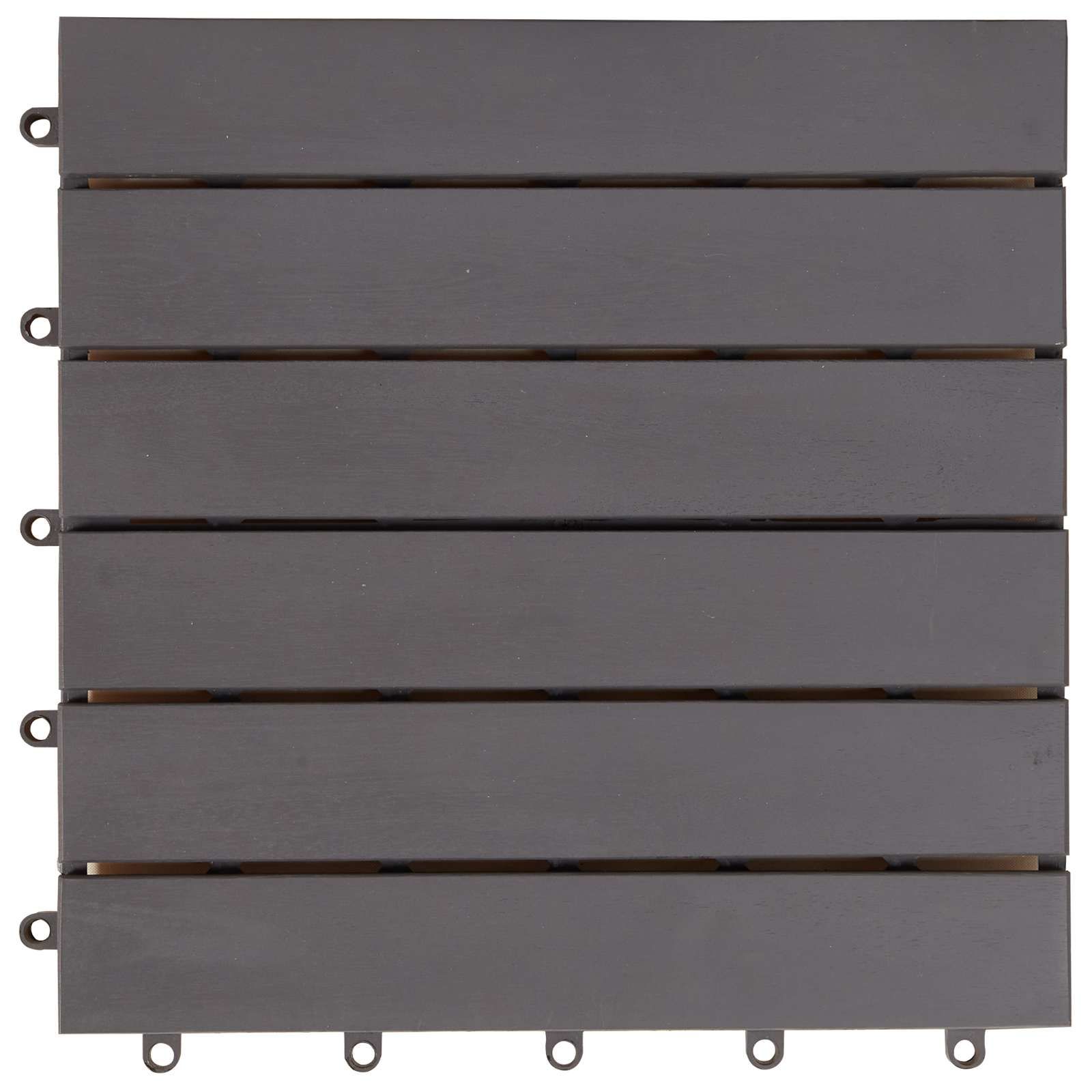 Terrassenfliese 20 pcs Grau 30 x 30 cm Akazien-Hartholz