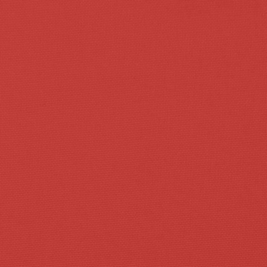 Gartenstuhlauflagen für Hochlehner 6 Stk. Rot 120x50x3 cm Stoff
