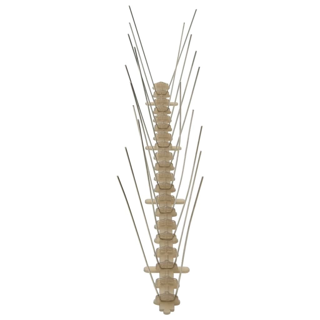 20-tlg. Vogelabwehr-Spikes-Set 10 m Kunststoff 2-reihig