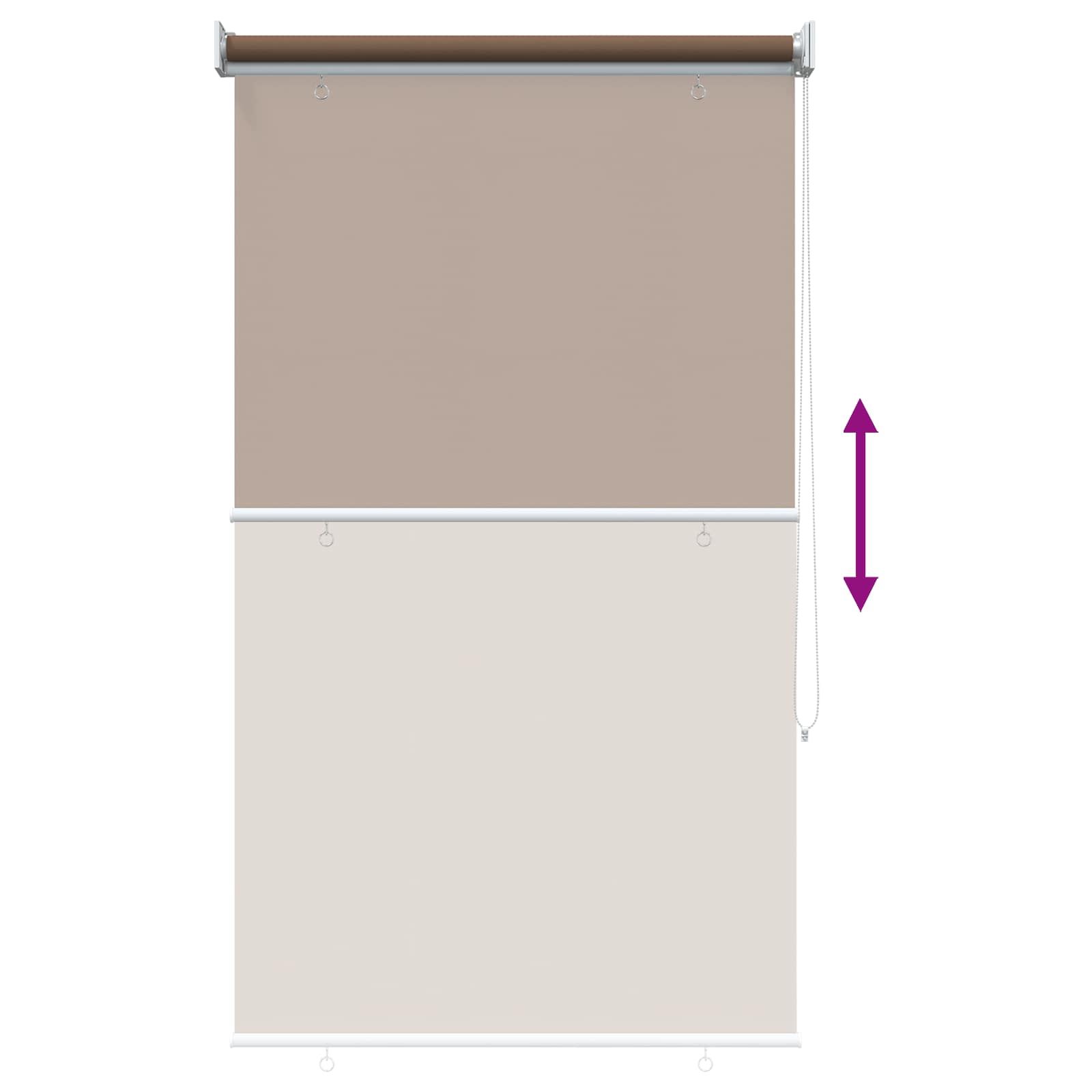 Rollo mit UV-Schutz Taupe 80 x 140 cm Polyester