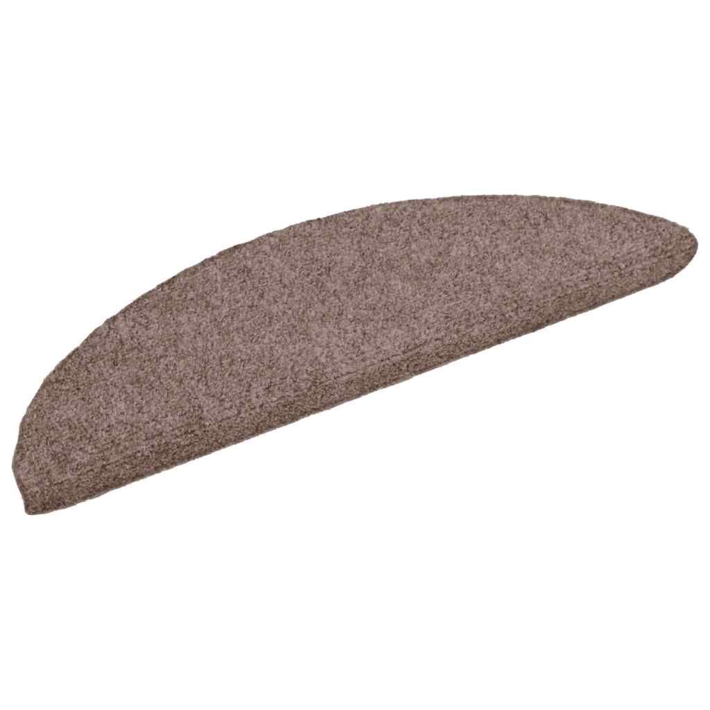 Stufenmatten Selbstklebend 15 Stk. 56x17x3 cm Hellbraun Halbrund