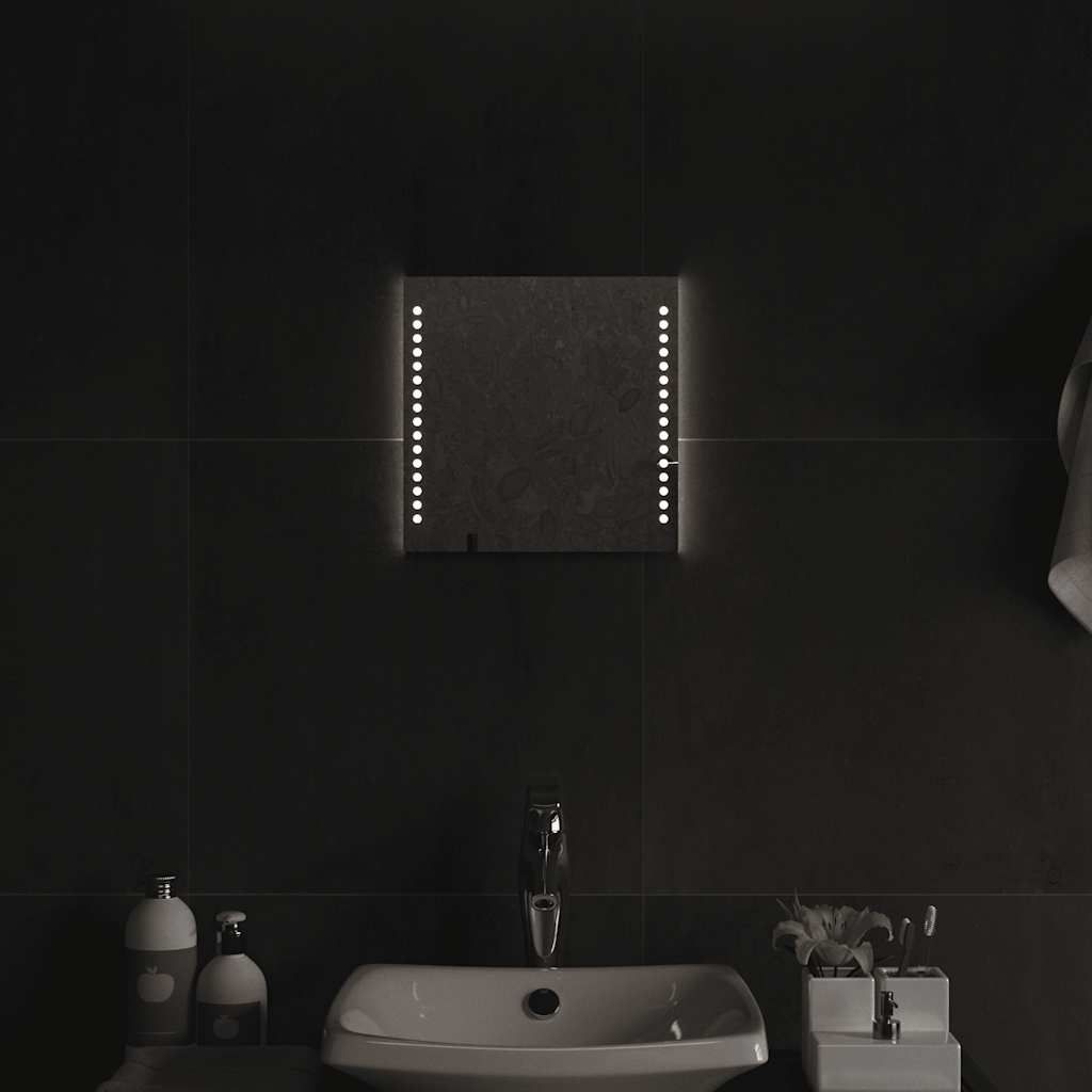 LED-Badspiegel 30x30 cm