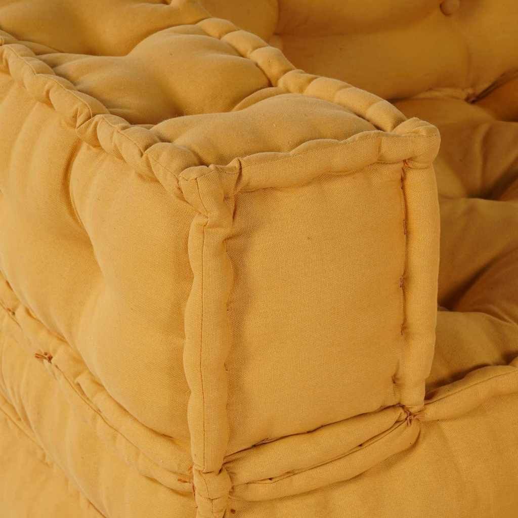 Modulare Sofagarnitur 2 pcs Gelb 140 x 70 x 56 cm Stoff