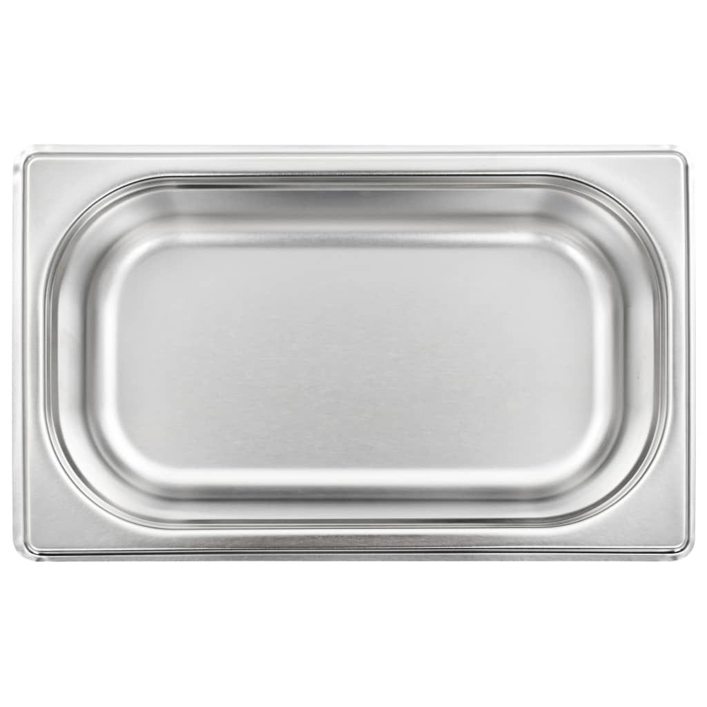 Gastronormbehälter 8 Stk. GN 1/4 65 mm Edelstahl