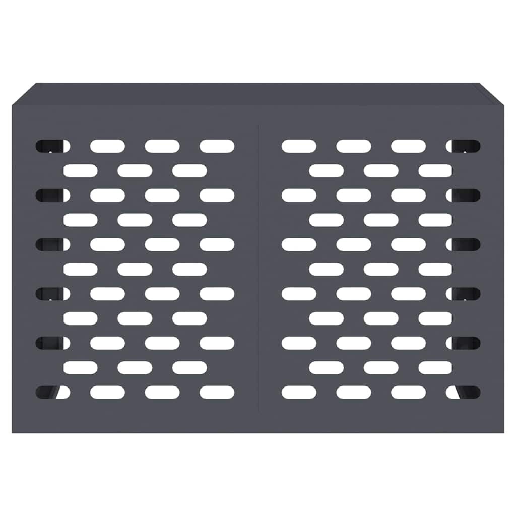 Klimaanlagenabdeckung Anthrazit 90 x 40 x 60 cm Stahl