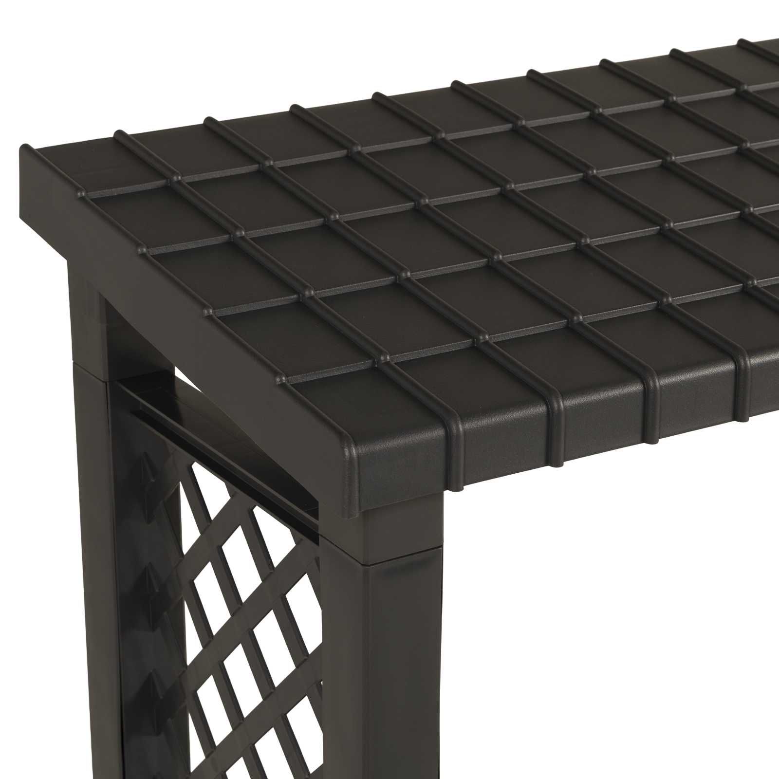 Brennholzregal 114 x 46 x 101 cm PP Anthrazit