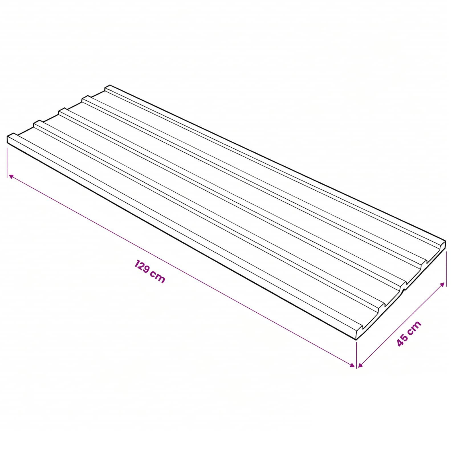 Dachpaneel 12 stk. Anthrazit 129 x 45 cm Verzinkter Stahl